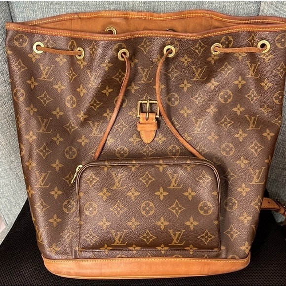 Louis Vuitton MM MONTSOURIS full size backpack beautiful honey patina with COA - Picture 2 of 13